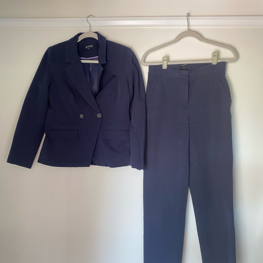 J. Crew Classic Blue Suit Set